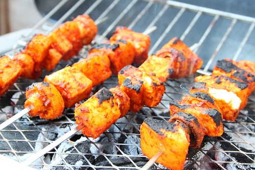 Vegetarian Tandoori Kebabs Recipe | Food Network UK