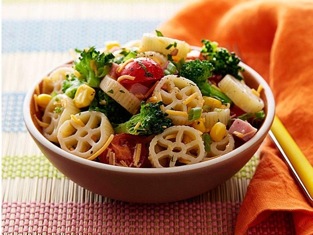 wagon wheel pasta for formula-one themed evening