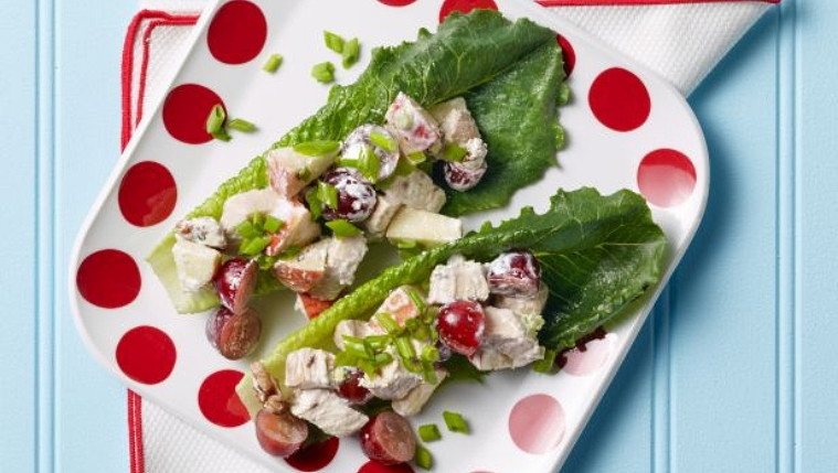 Waldorf Chicken Boats Recipe | Food Network UK