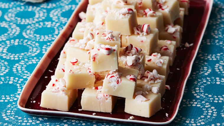 White Chocolate Peppermint Fudge Recipe | Food Network UK