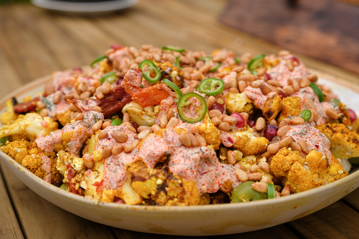 Tom Kerridge's Barbecued Cauliflower Salad Recipe | Food Network UK