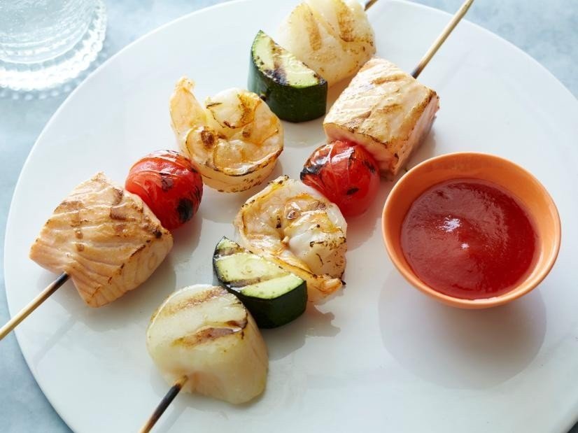 seafood skewers
