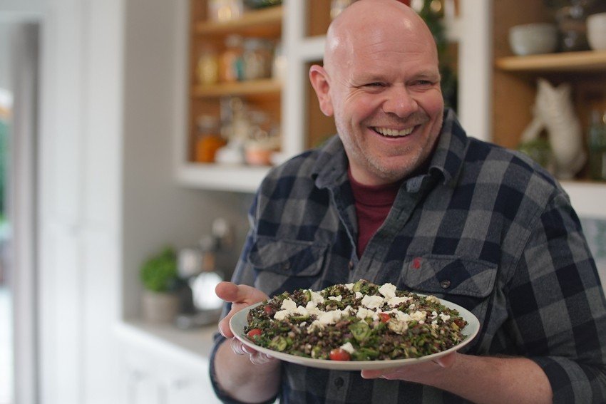 Tom Kerridge's Herby Lentil and Feta Salad Recipe | Food Network UK