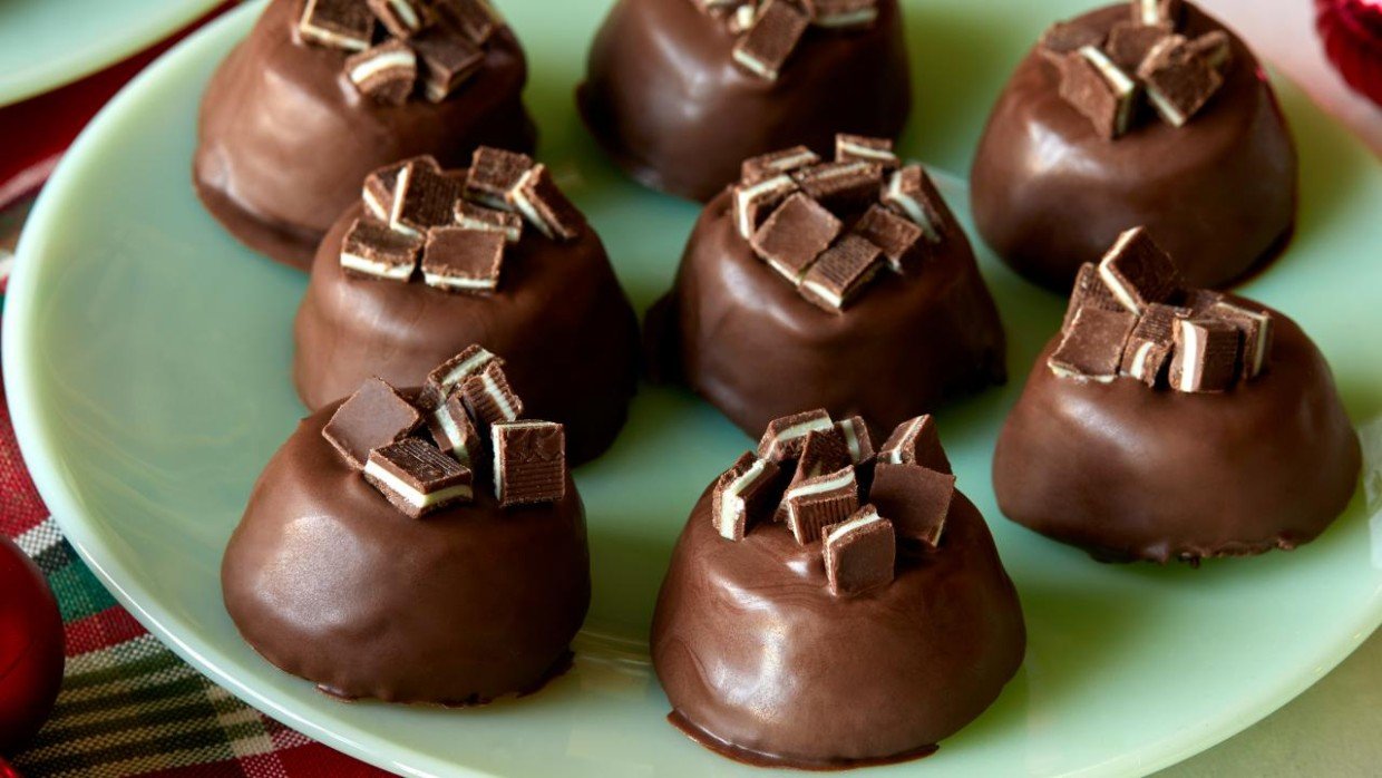 Mint Brownie Bites Recipe | Food Network UK