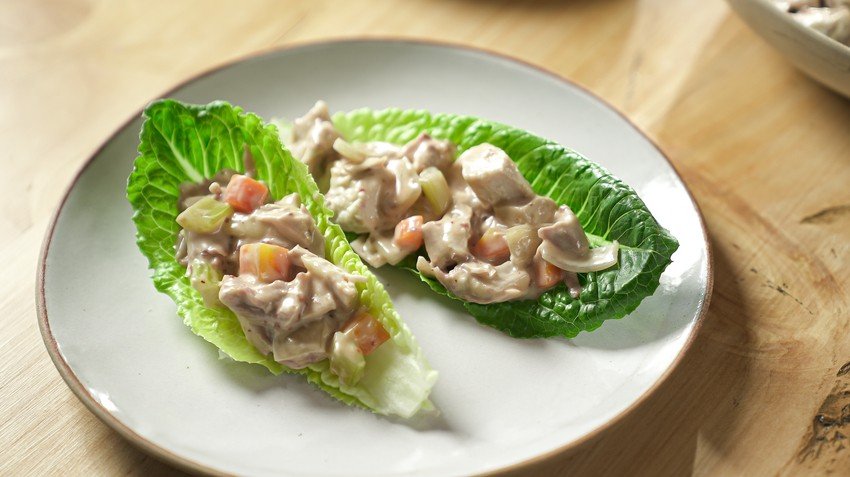 Michel Roux's Poached Chicken Salad With Sauce Mousquetaire Recipe | Food Network UK