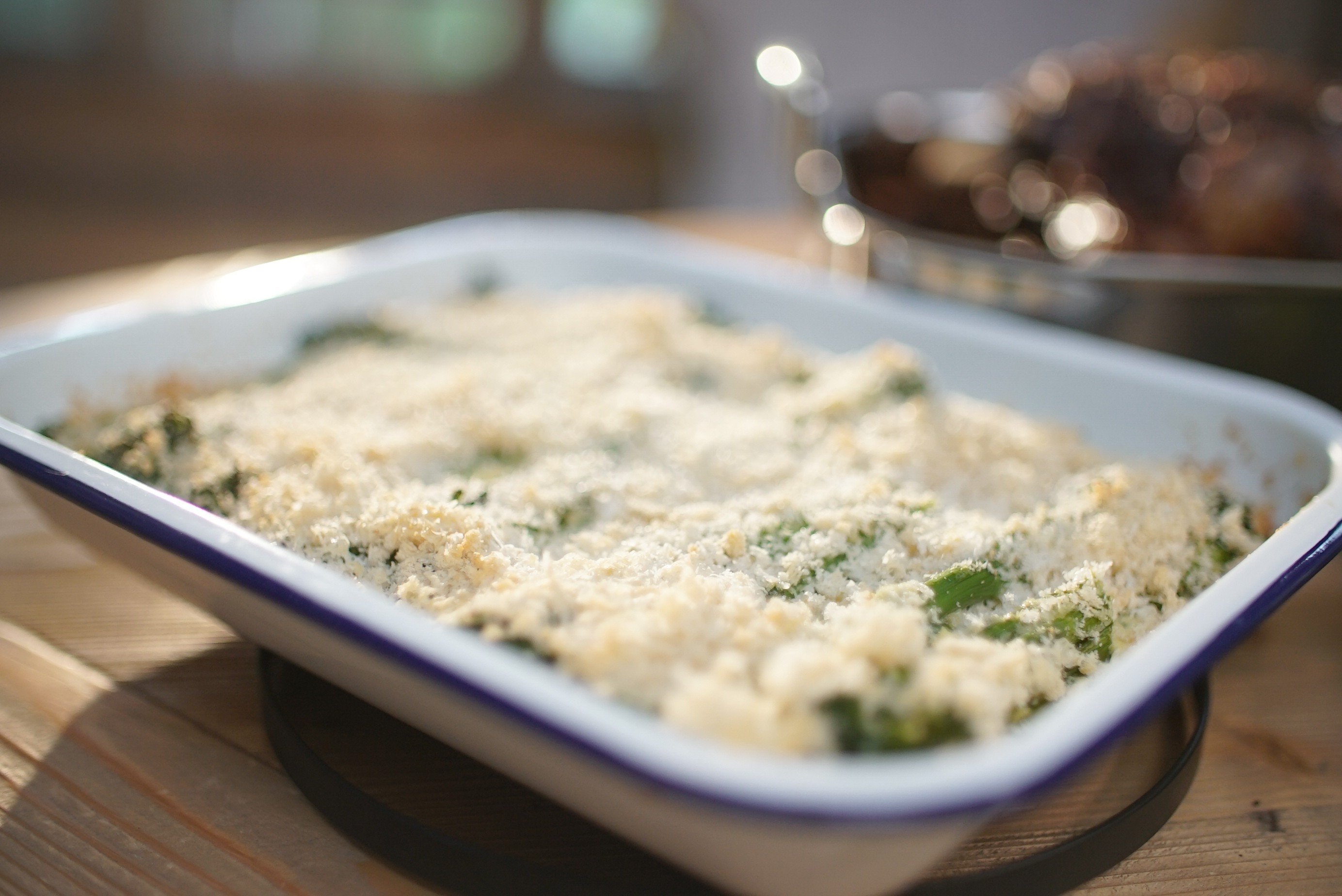 Tom Kerridge's Cheesy Broccoli Gratin Recipe | Food Network UK