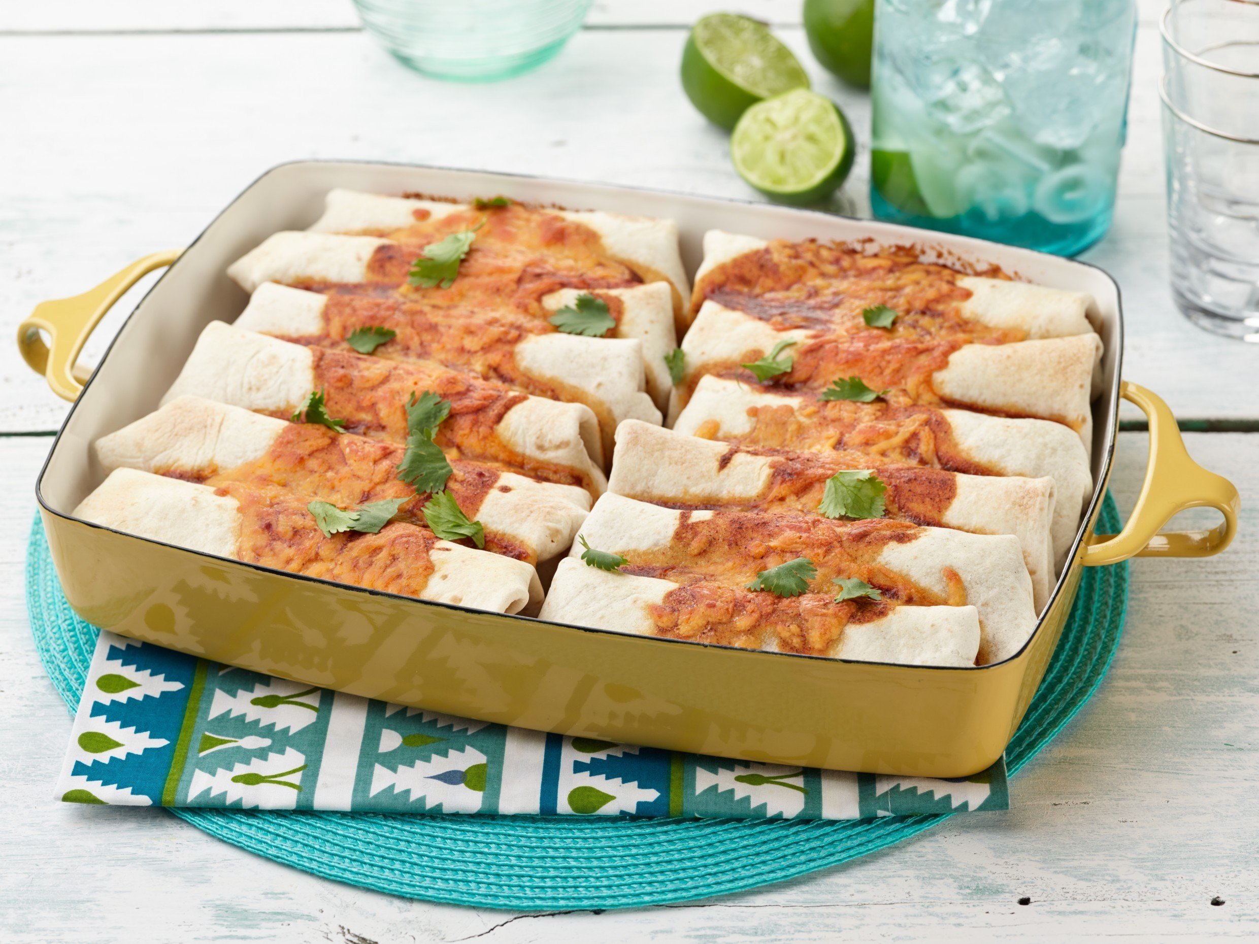 beef and bean burritos