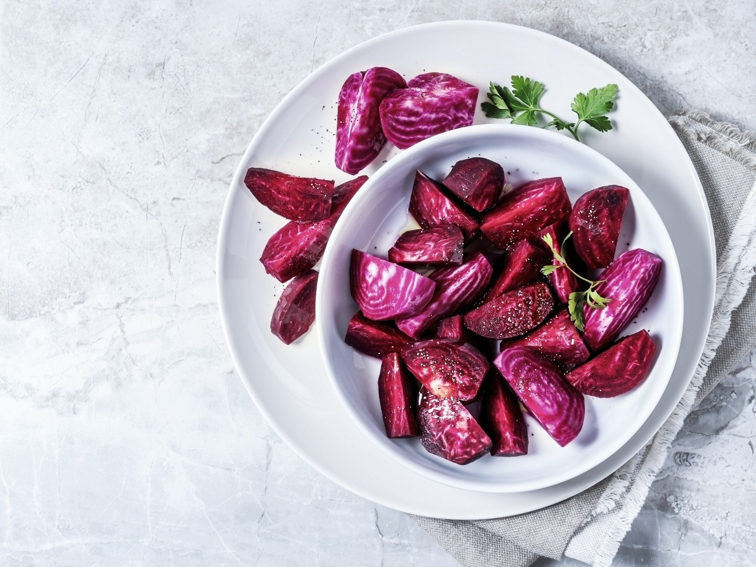 plate of beetroot