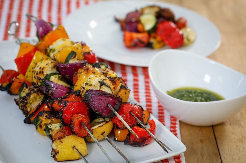 Veggie Skewers Recipe | Food Network UK