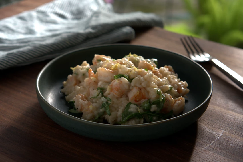Prawn, asparagus and saffron risotto Recipe | Food Network UK