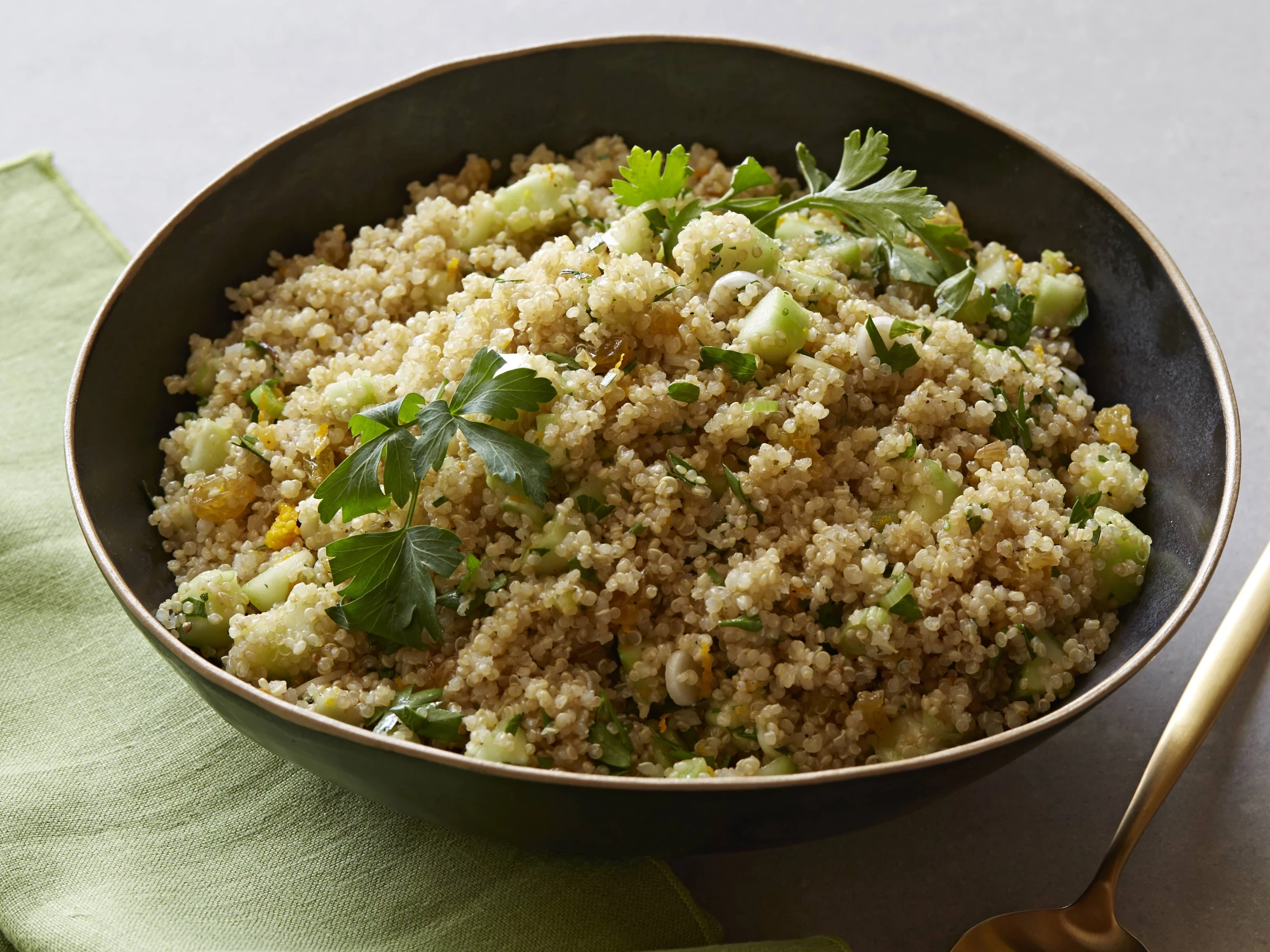 golden sunshine quinoa salad