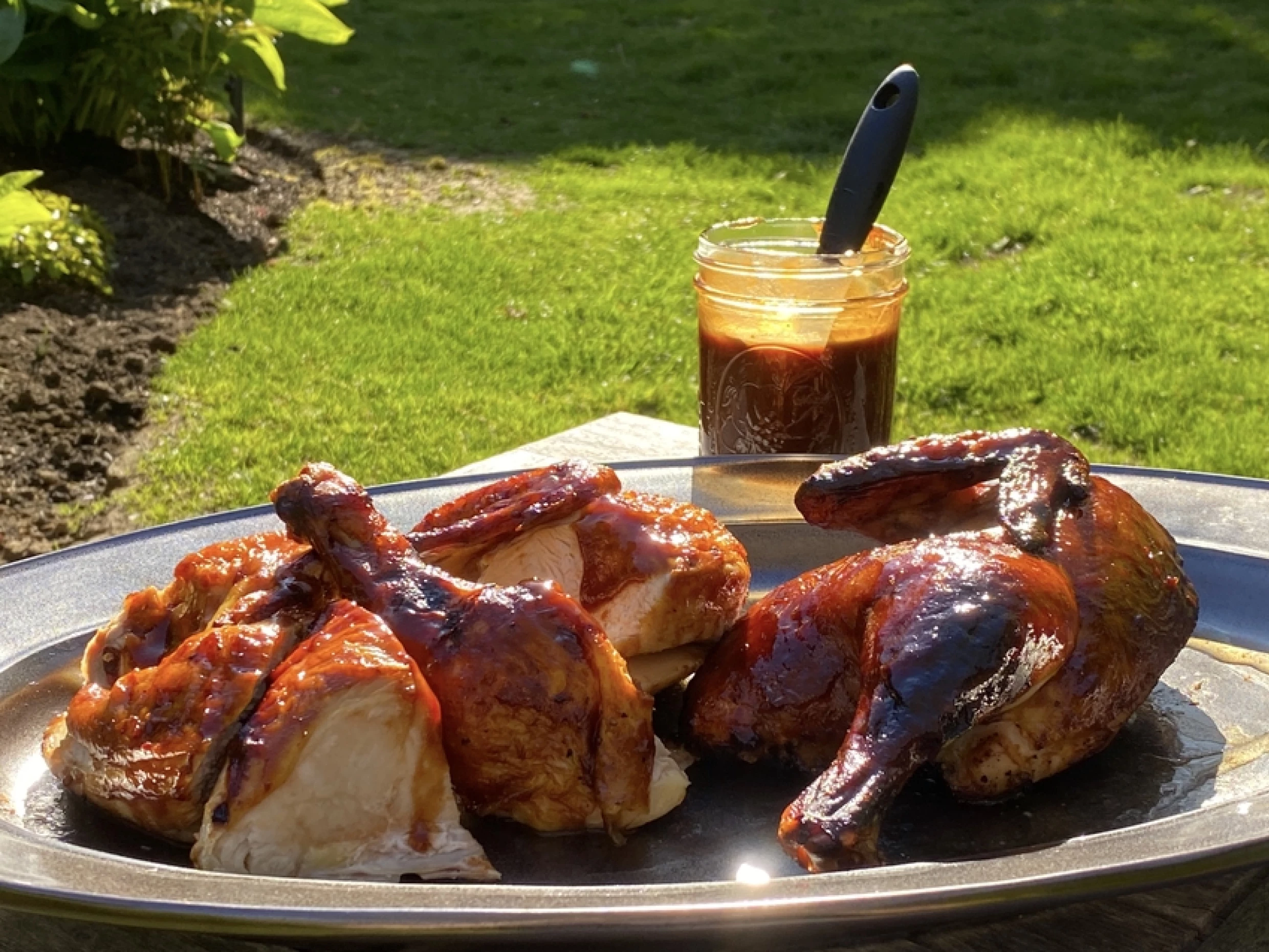 barbecued chicken