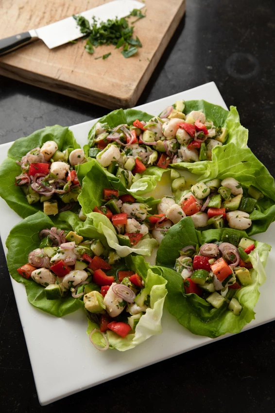 Snappy scallop ceviche Recipe | Food Network UK