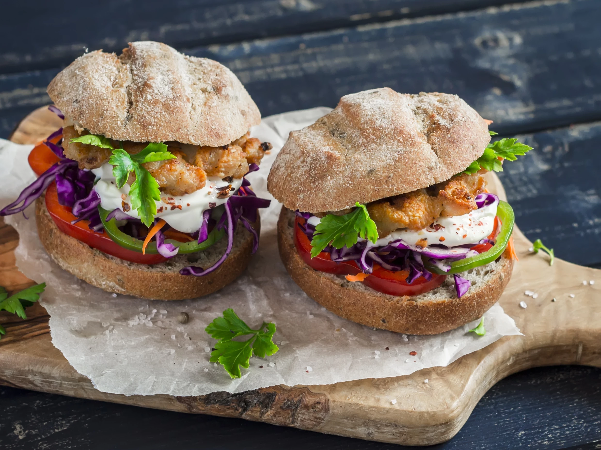 crab cake sandwich