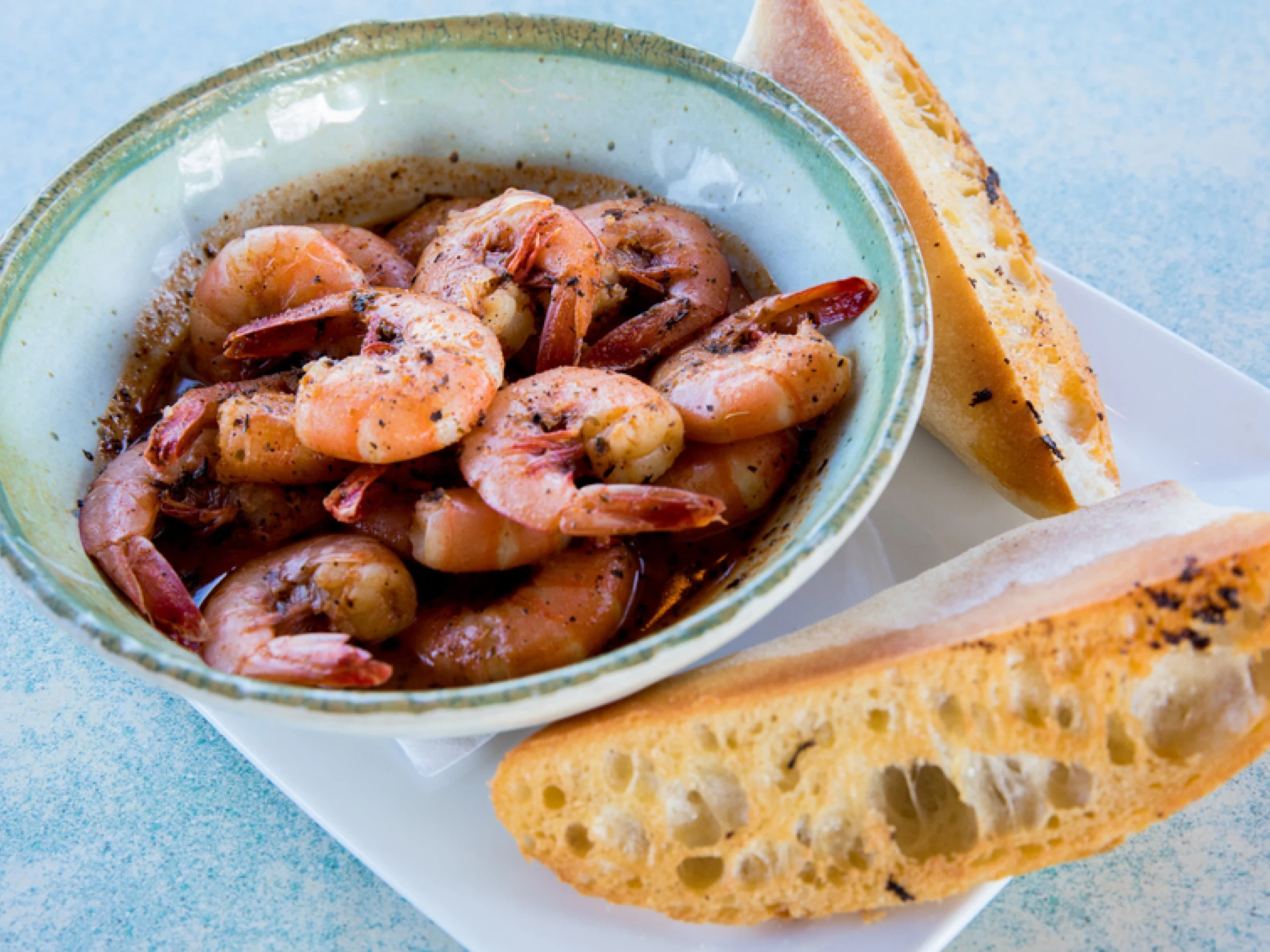 smoked prawns