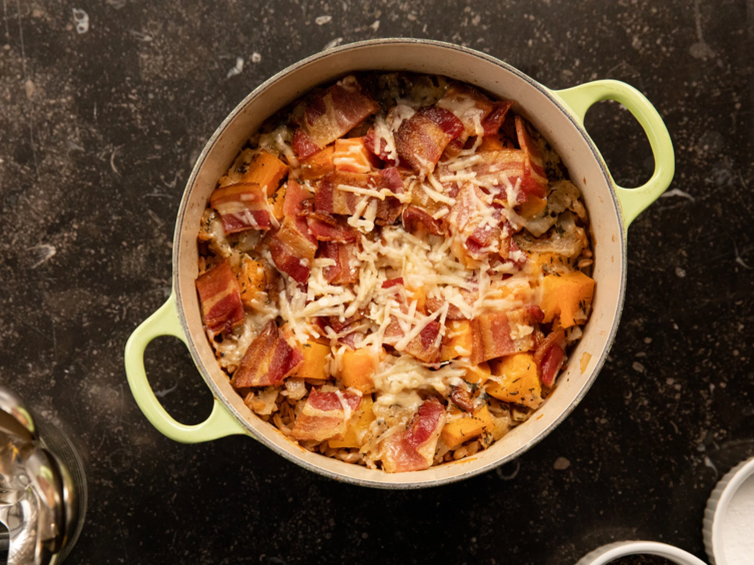 cheesy baked farro