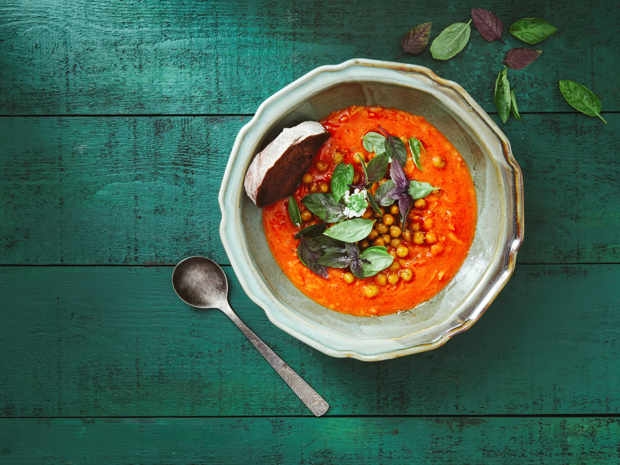 Moroccan Spiced Chickpea Soup Recipe | Food Network UK