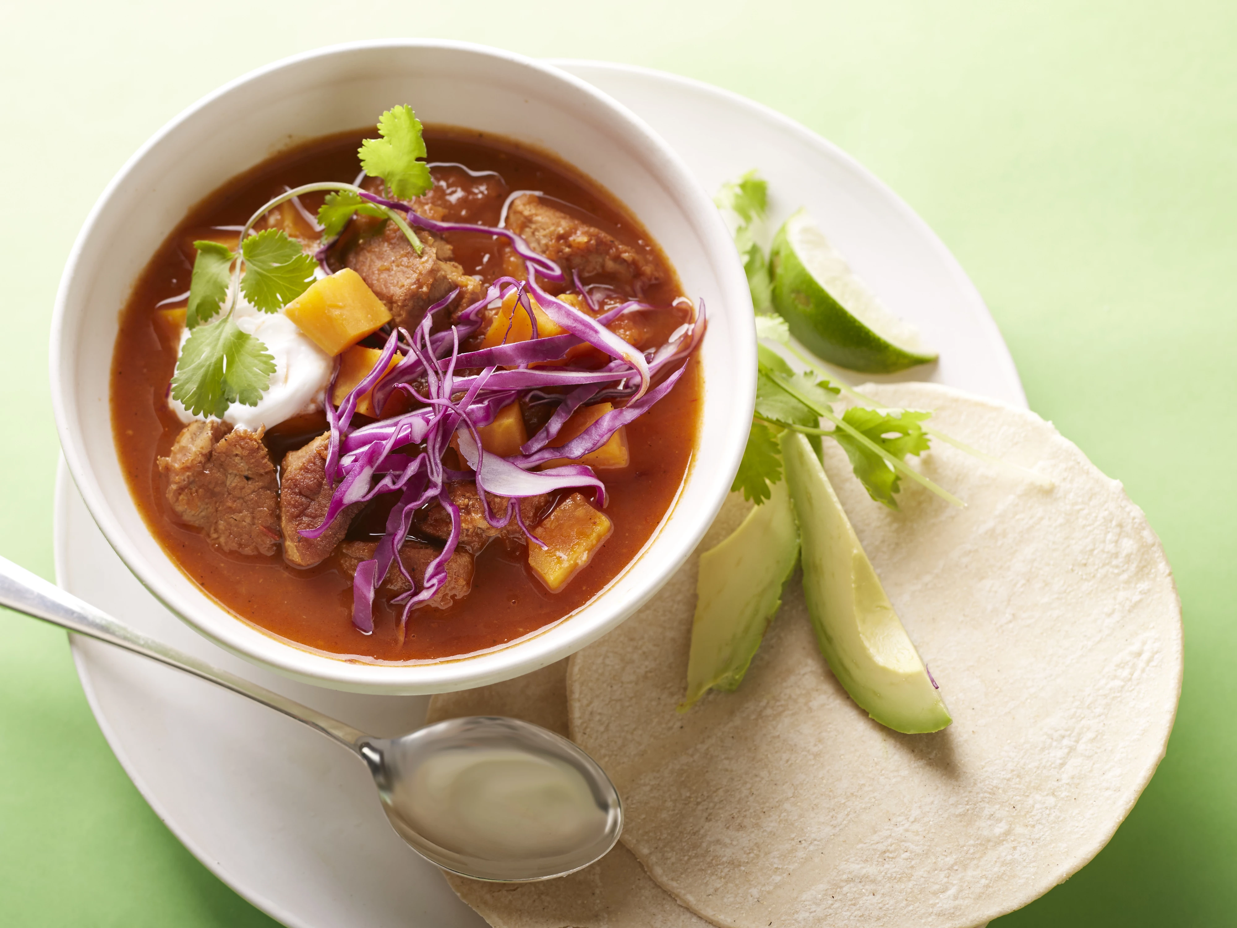 30-Minute Spicy Pork and Sweet Potato Stew Recipe | Food Network UK