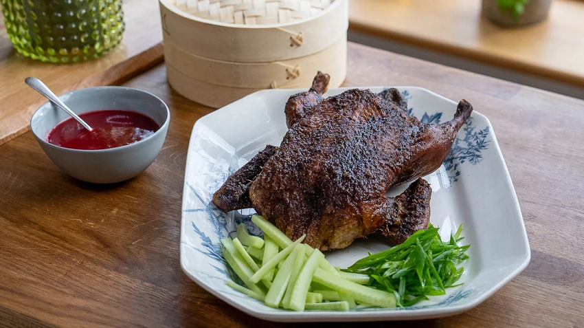 Tom Kerridge's Roast Five-Spice Duck with Plum Sauce Recipe | Food Network UK