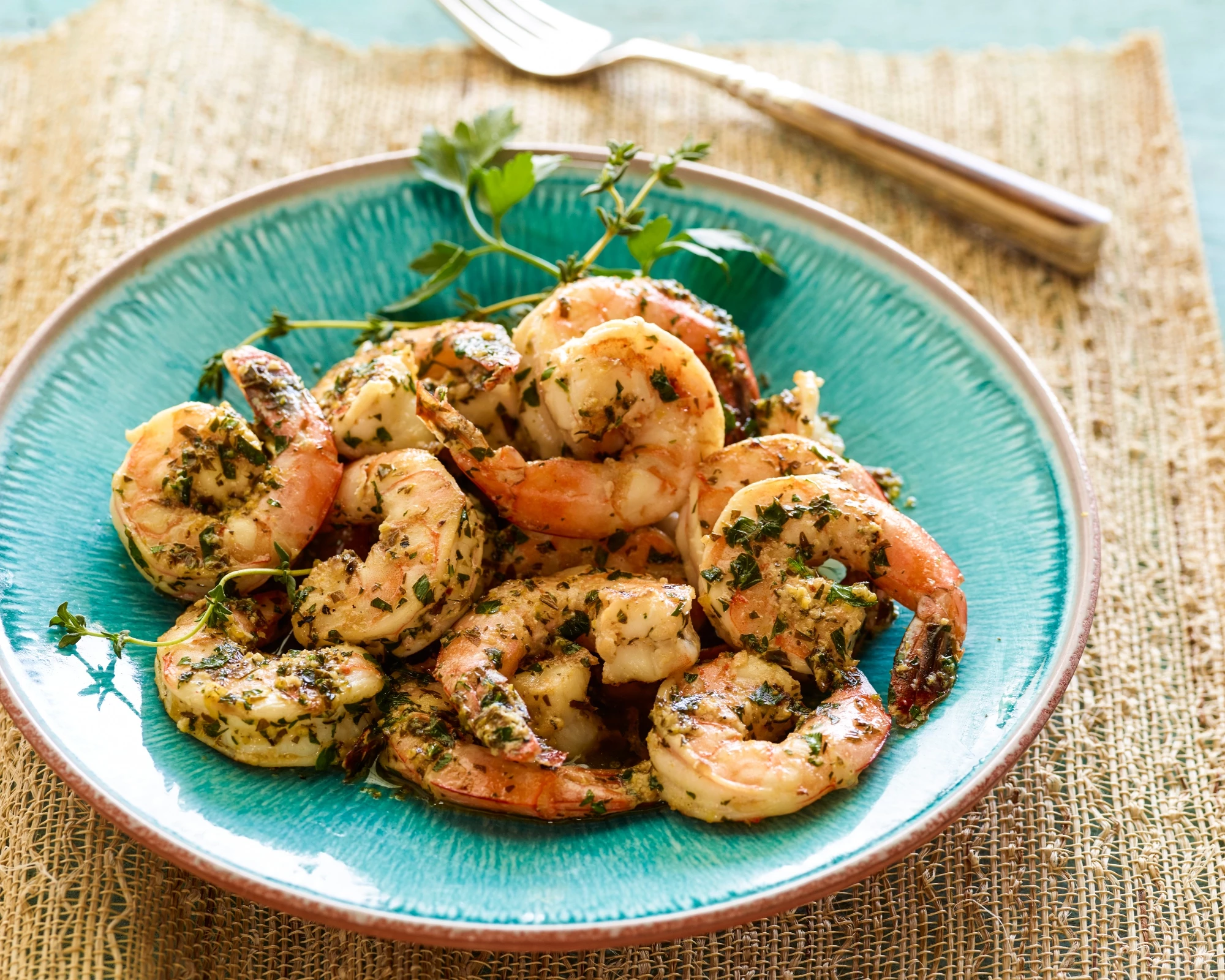 Grilled Herby Jumbo Prawns Recipe | Food Network UK