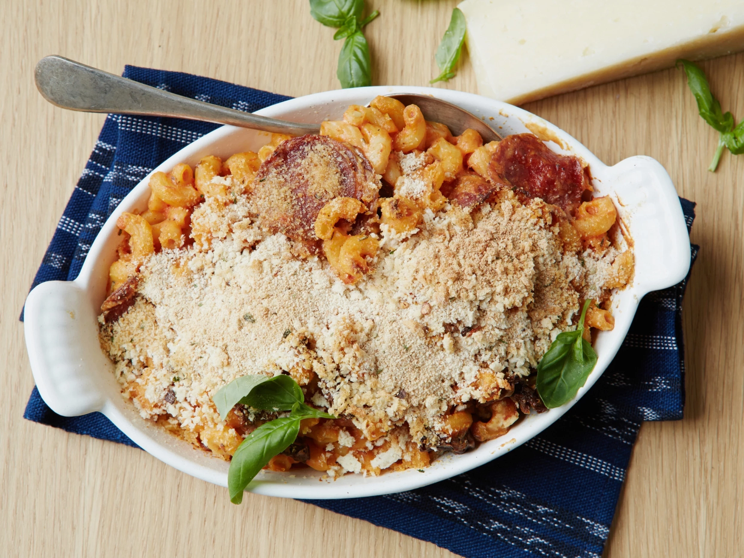 creamy pizza mac and cheese