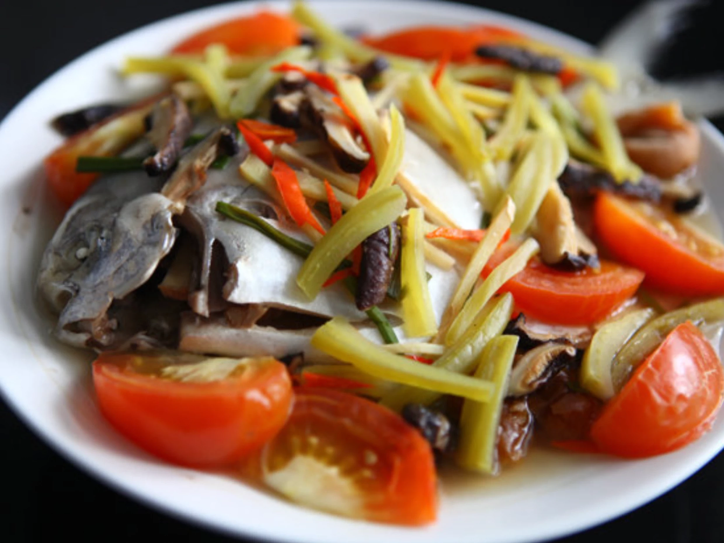 steamed pomfret