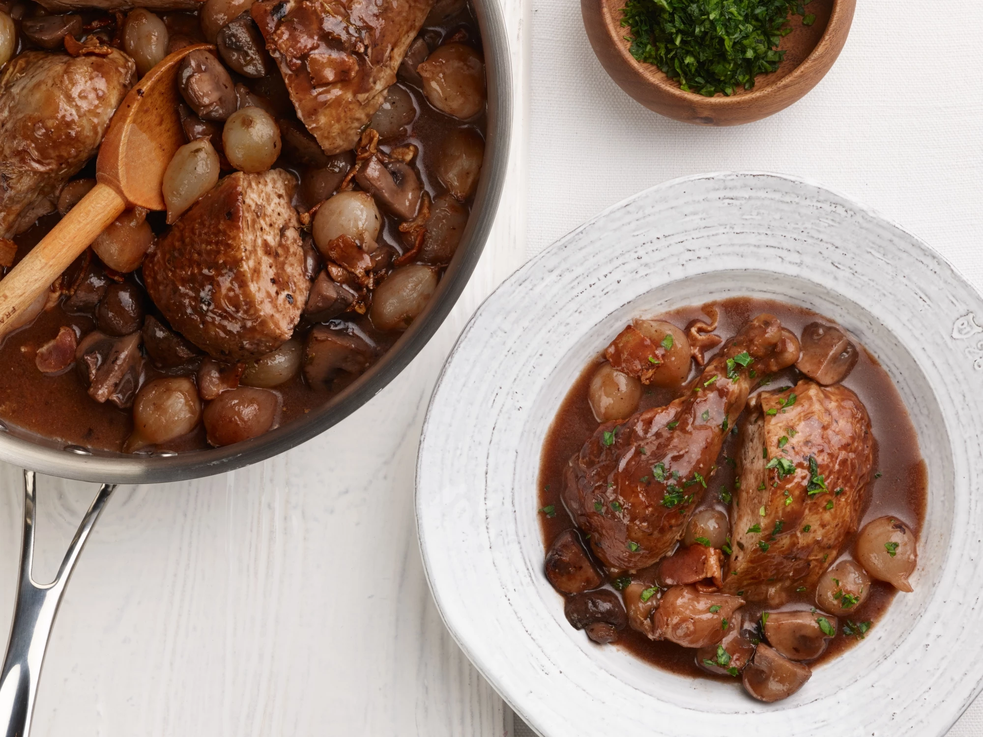 30-Minute Coq au Vin Using Rotisserie Chicken Recipe | Food Network UK