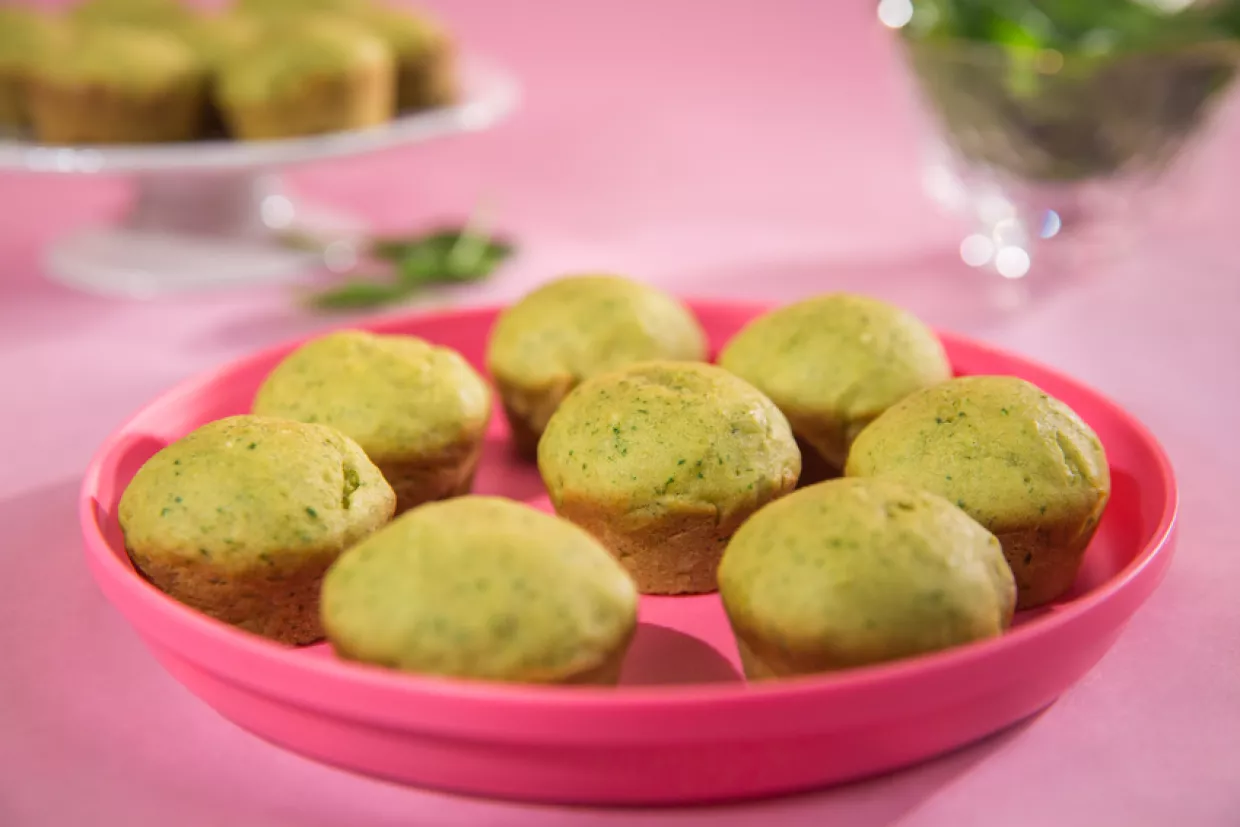 Spinach Cake Muffins Recipe | Food Network UK