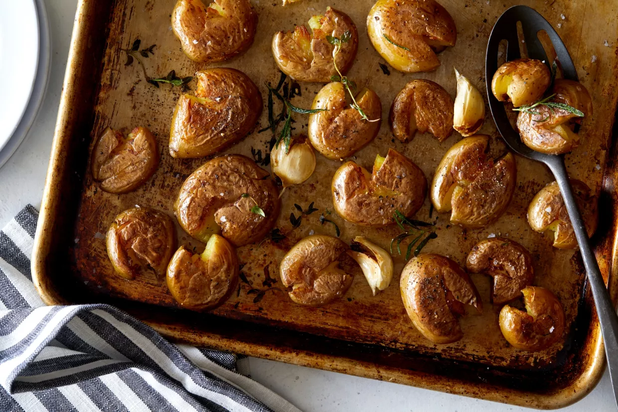 Perfect Crispy Potatoes Recipe | Food Network UK