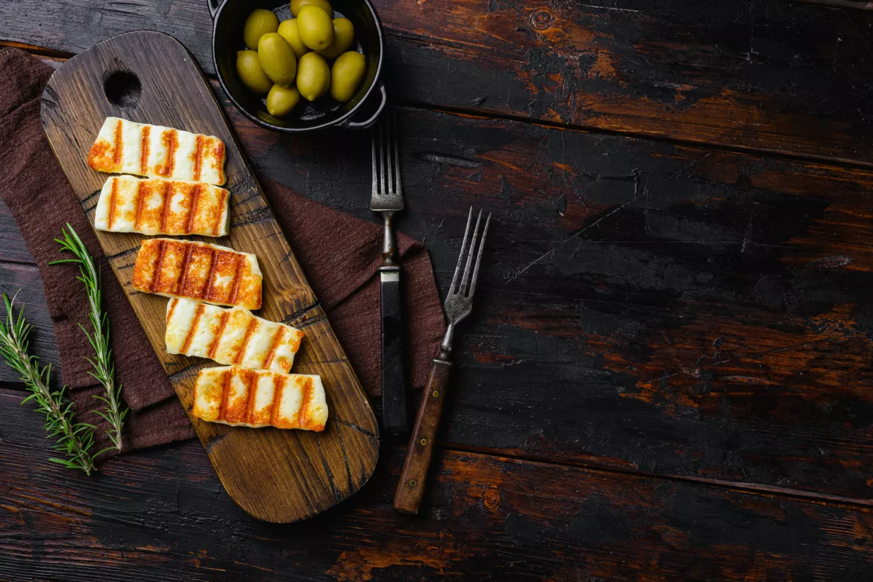 Grilled Halloumi Cheese Recipe | Food Network UK