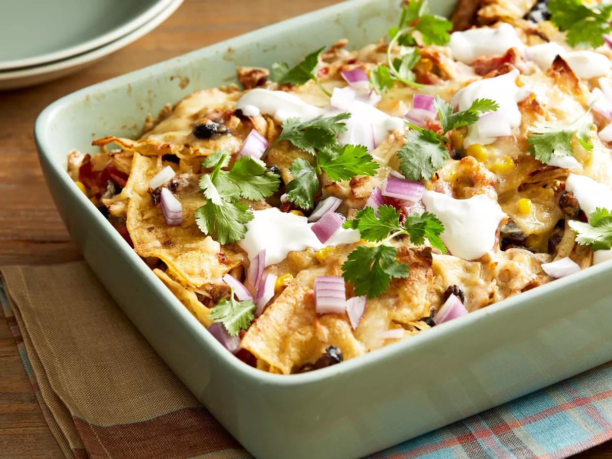 Chicken Tortilla Dump Dinner Recipe | Food Network UK