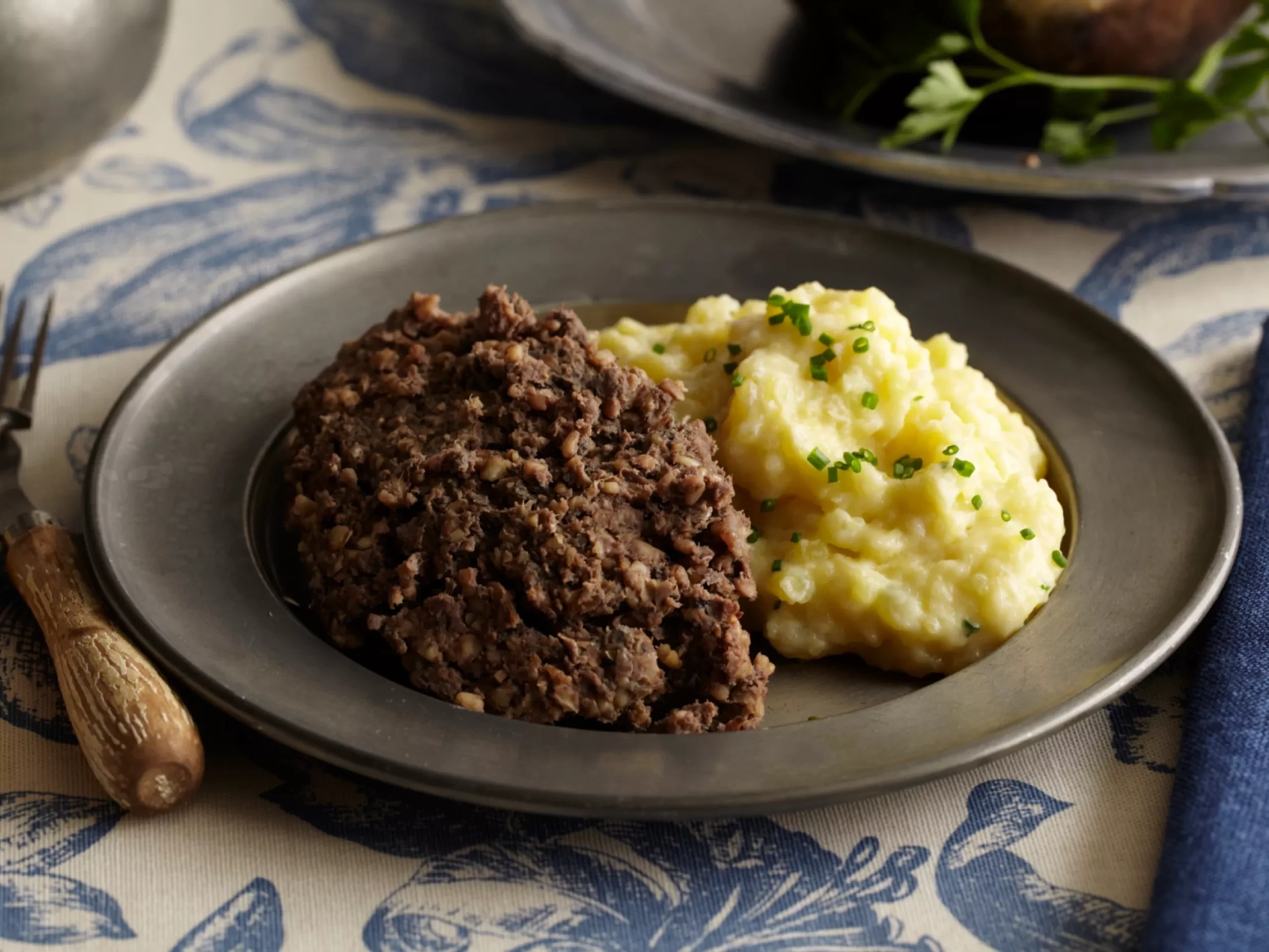 haggis on a plate