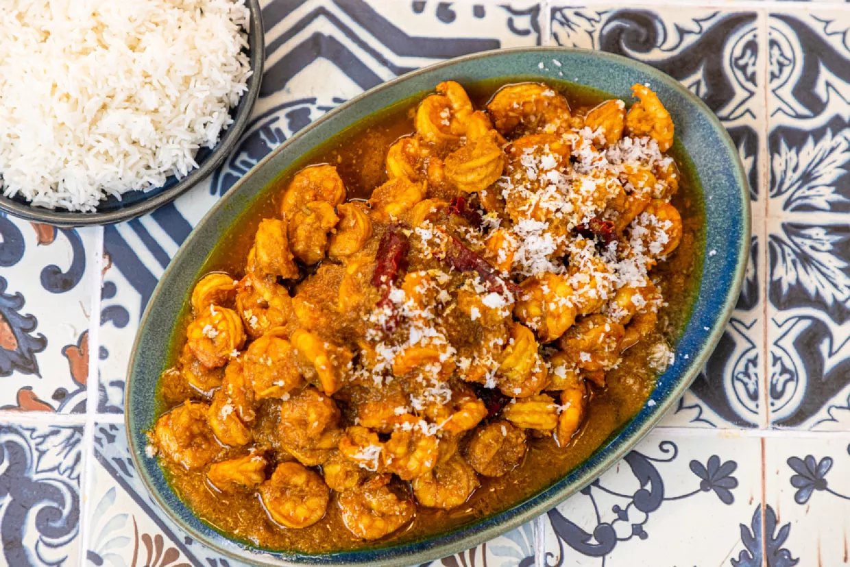 Asma Khan's Tamarind Prawns Recipe | Food Network UK