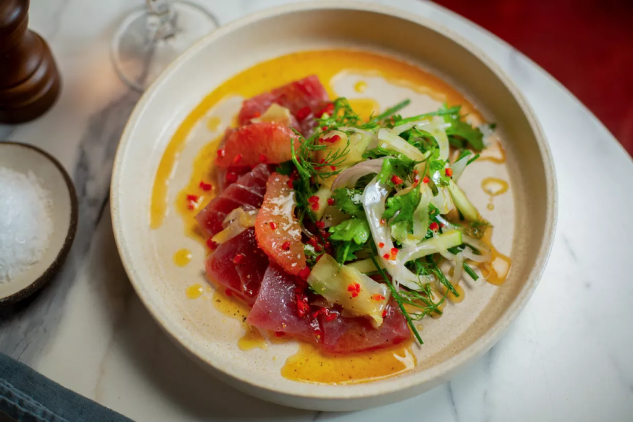 Tom Kerridge's Tuna Tartare Salad Recipe | Food Network UK