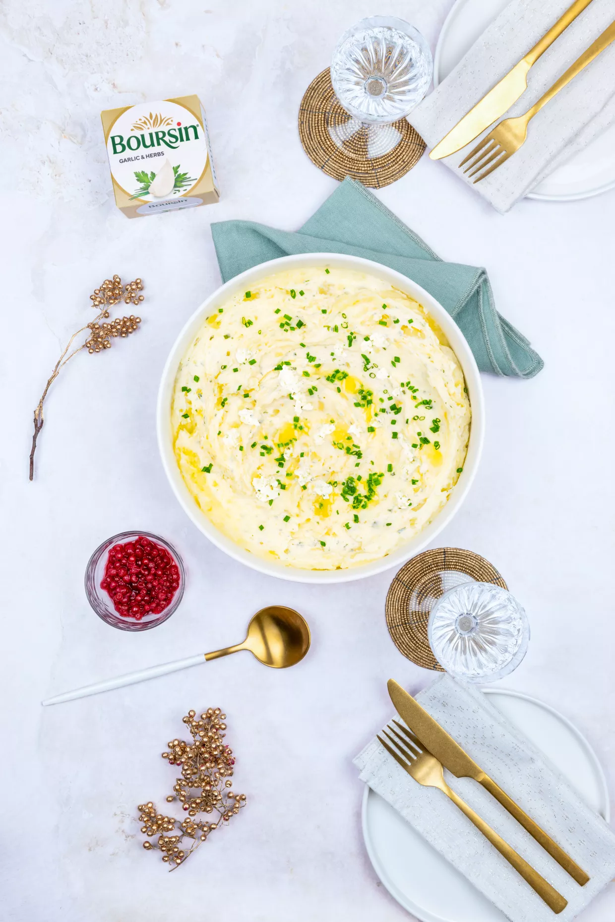 Boursin® Cheesy Mashed Potatoes Recipe | Food Network UK