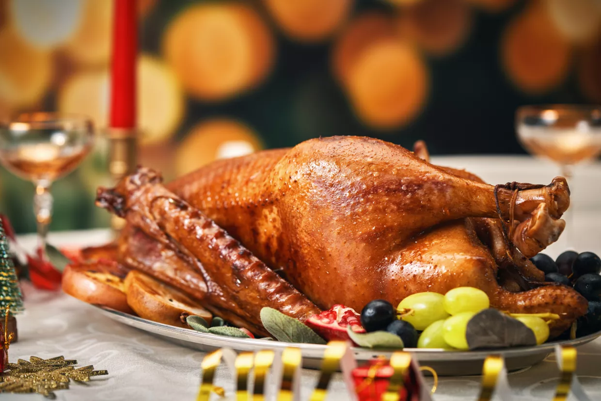Brined Roast Goose Recipe | Food Network UK