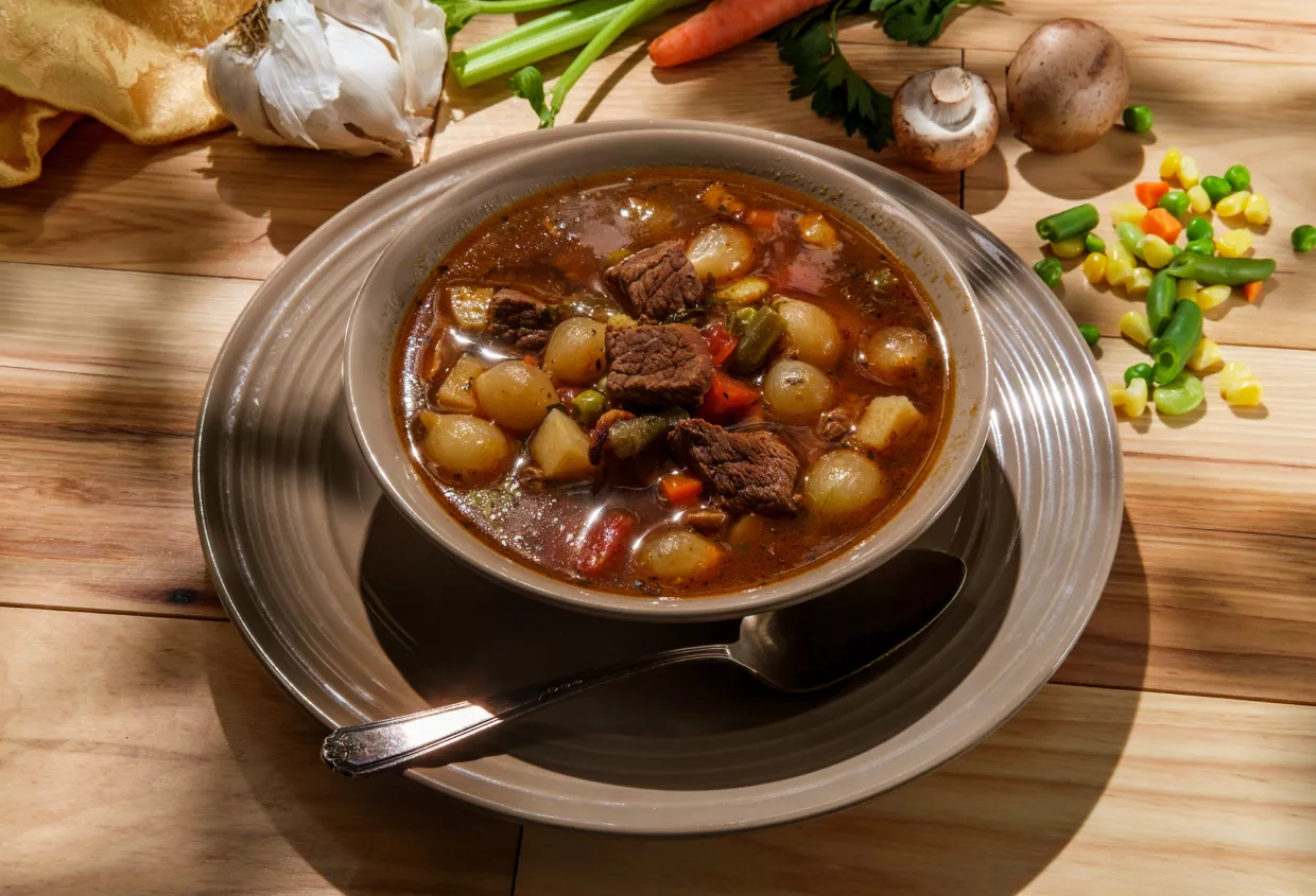 Beef and Cannellini Bean Minestrone Recipe | Food Network UK