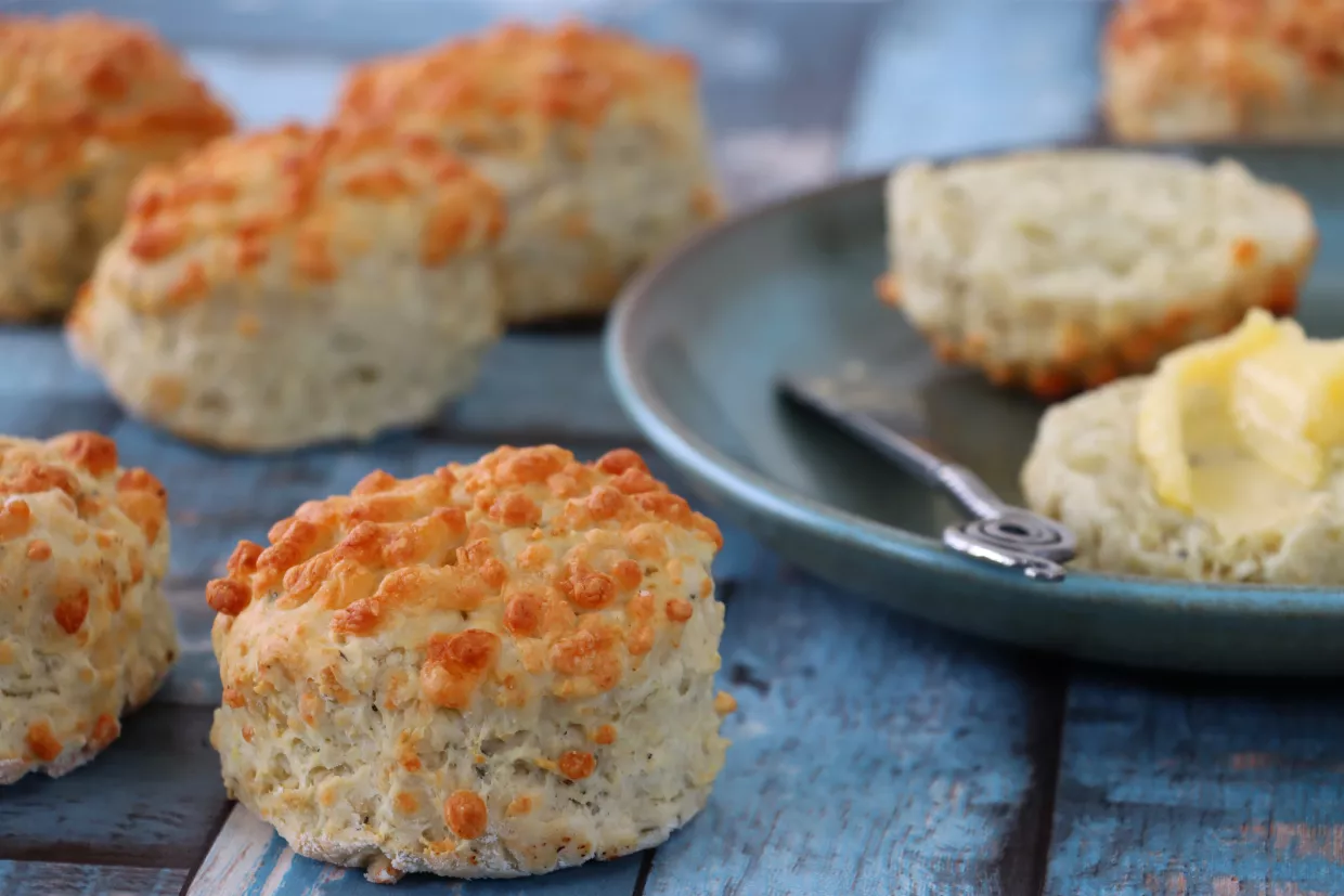 Cornmeal Buttermilk Biscuits Recipe | Food Network UK