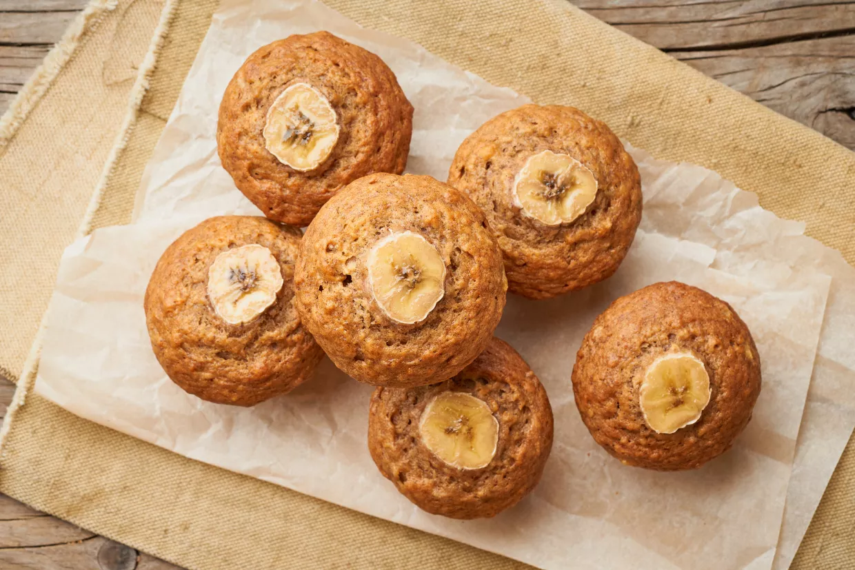 Healthy Banana Bread Muffins Recipe | Food Network UK